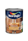 Burk med Nordsjö Tinova traditionell tixotrop lasyr, transparent exteriör.