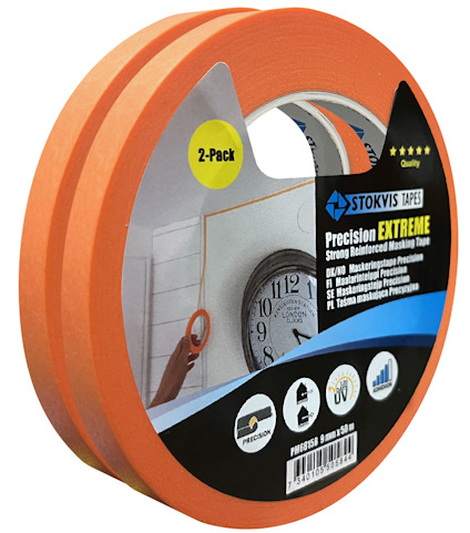 MASKERINGSTEJP, PRECISION, EXTREME, ORANGE, 9 MM X 50 M