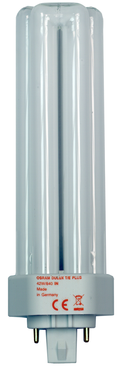 KOMPAKTLYSRÖR 42 W 6-STAV 4-PINVIT 840 DULUX T/E
