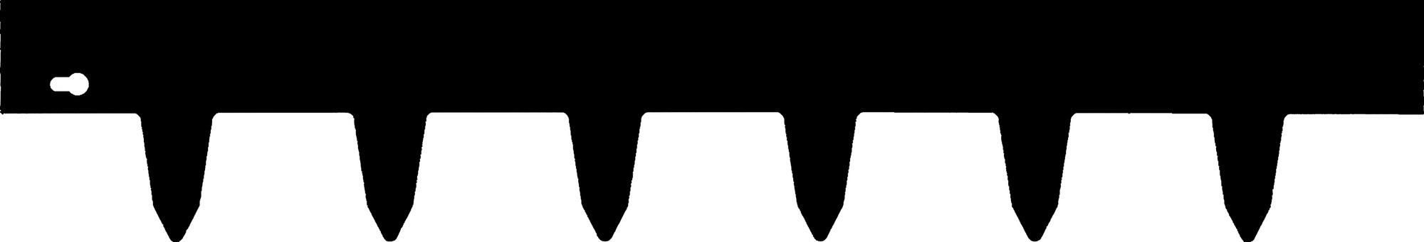 ODLA KANTSKYDD METALL SVART 1000MMX170MM - Jabo