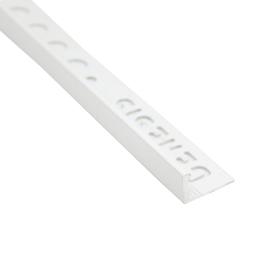 KAKELLIST L ALU 8 MM VIT MATT 2,5 M - 