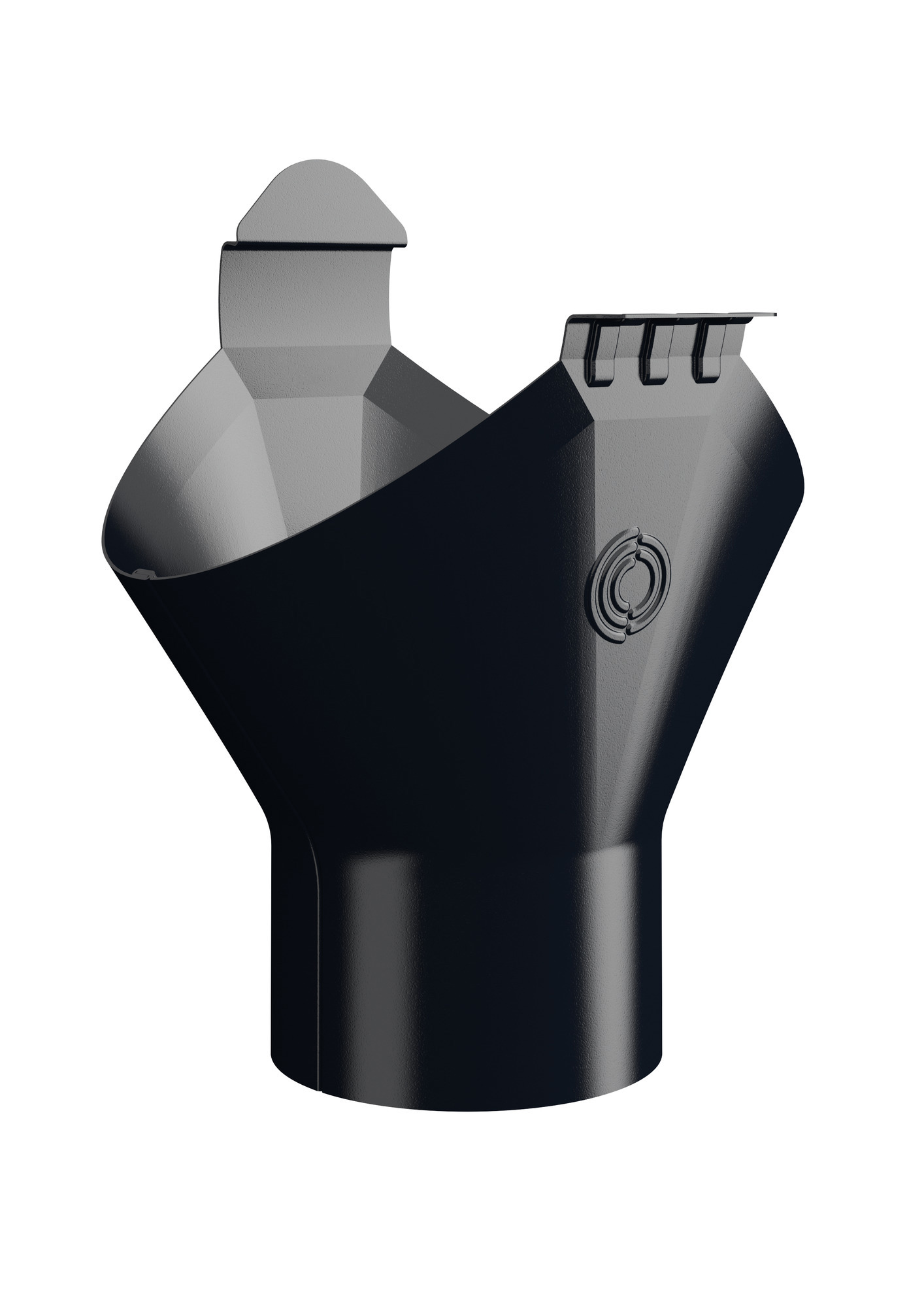 OMVIKNINGSKUPA OMV HALVRUND SVART 015 125/87MM - Lindab