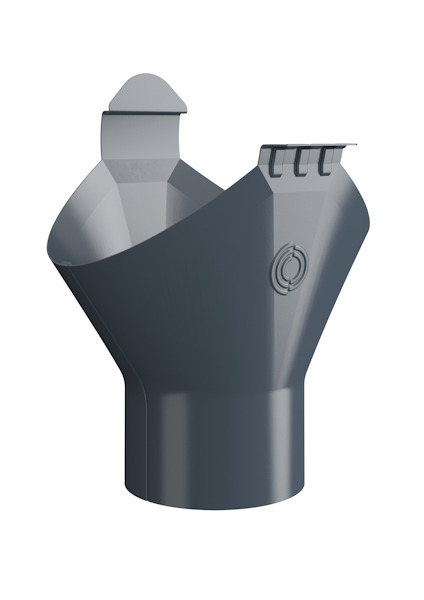 OMVIKNINGSKUPA LINDAB OMV 125/87MM MÖRKGRÅ