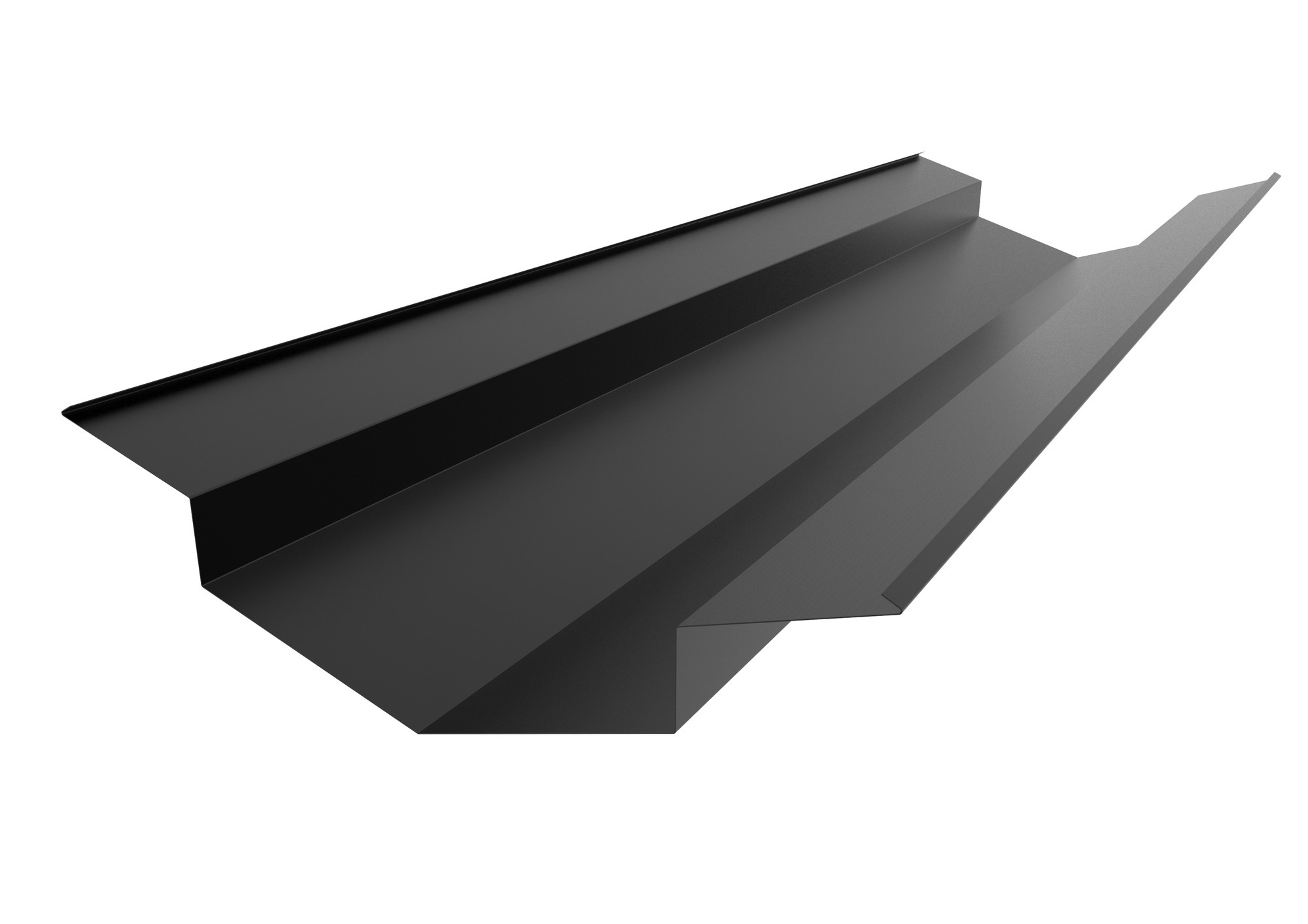 RÄNNDALSPLÅT RDF FÖRSÄNKT SVART 015 HB-POLY. 150X2000MM - Lindab