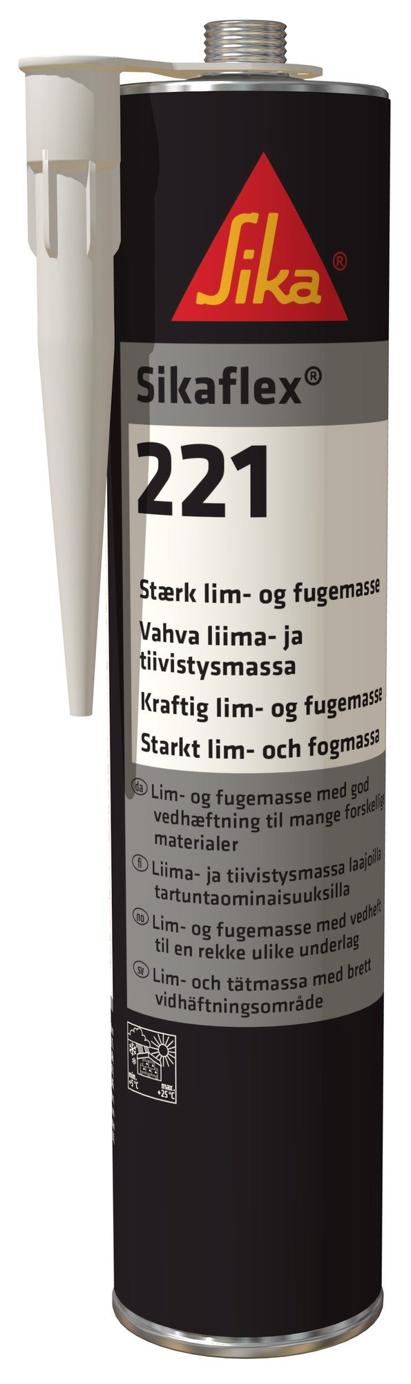 LIM- OCH FÖRSEGLINGSMASSA SIKAFLEX-221 VIT PATRON 300ML - Sika