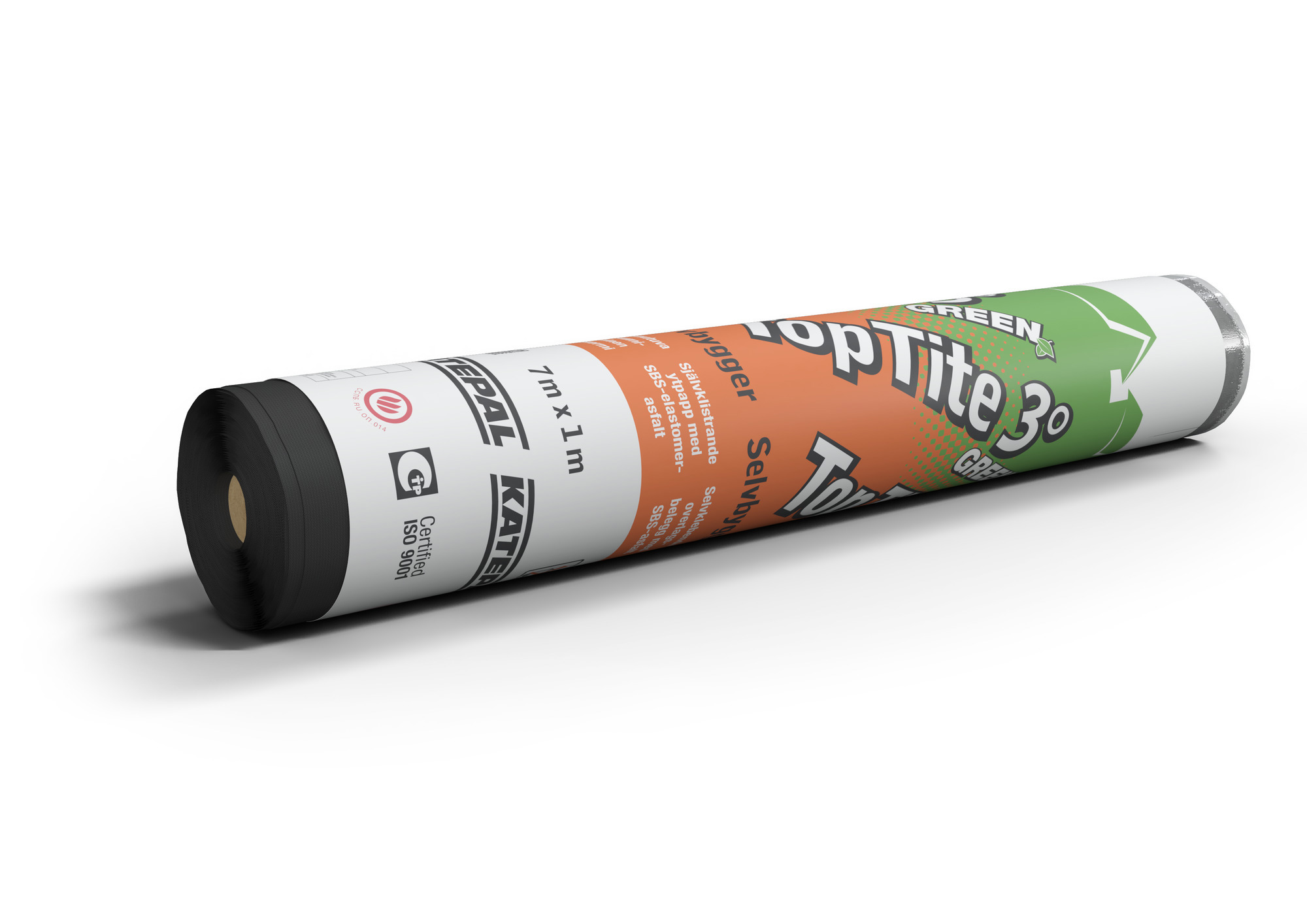 YTPAPP TOPTITE 3 GREEN, SVART 100 CM X 7 M - T-emballage