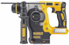 Gul och svart borrhammare med handtag, detaljerad kontrollpanel och märkning "DeWalt" på sidan.