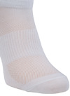 Vit socka med ribbade och ventilerade partier.