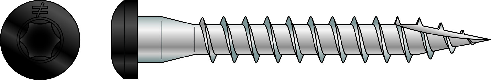ANKARSKRUV IMPREG+ SST SVART 5,0X40MM 100ST - Simpson Strong-Tie