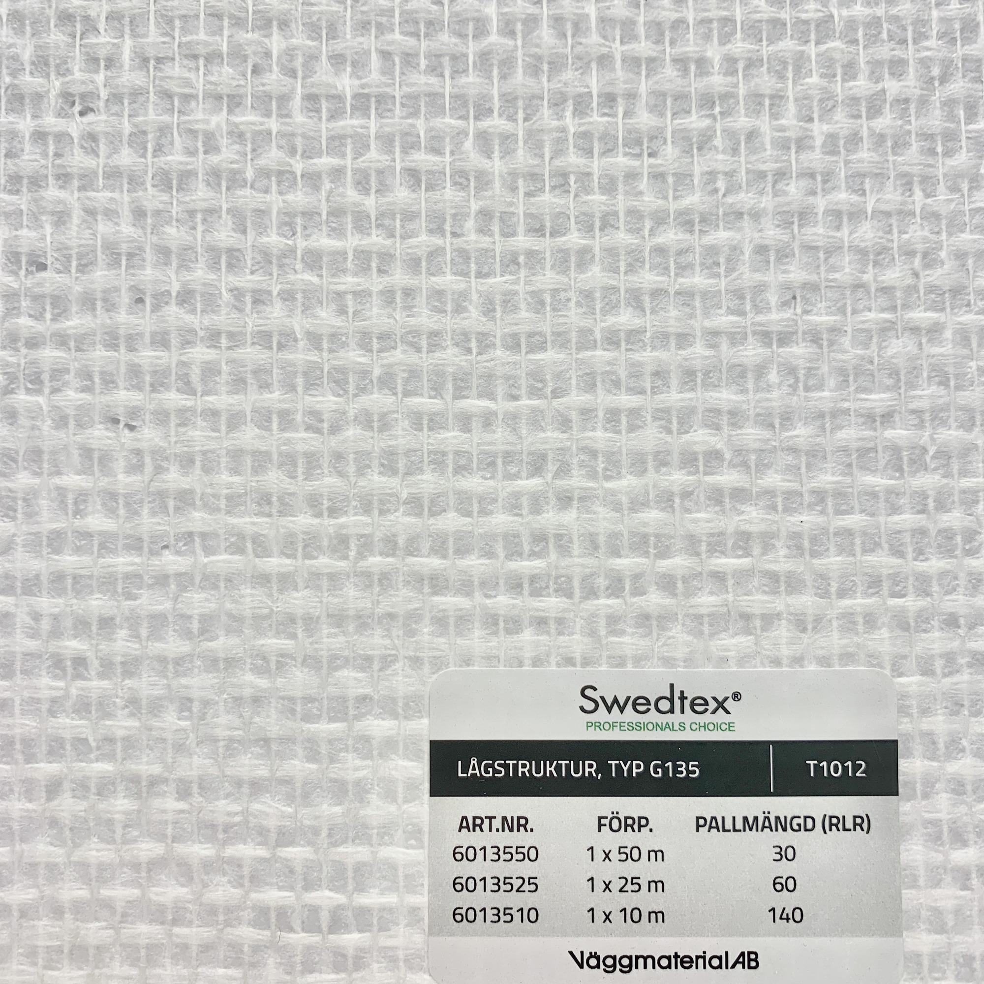 GLASFIBERVÄV SWEDTEX LÅGSTRUKTUR TYP G135 50 M - 