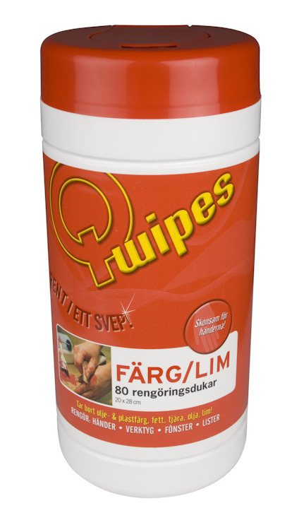 RENGÖRINGSDUK Q-WIPES FÄRG/LIM80 DUK