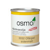 Hårdvaxolja från Osmo i en metallburk med etikett, text: "Osmo Hårdvaxolja Originalet 3032 Ofärgad sidenmatt".