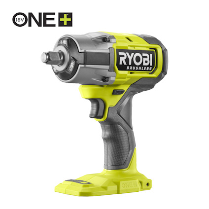 Grön och svart batteridriven mutterdragare med märket RYOBI.
