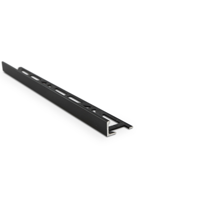 KAKELLIST KGC RAK ALU MATT SVARTELOXERAD 10MM 2,5M