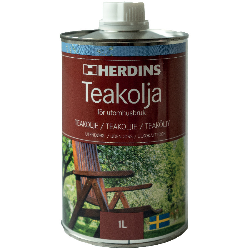 TEAKOLJA UTOMHUS 1L - Herdins