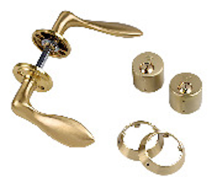 BEHÖRSSATS ASSA D12 410 MATTFÖRKROMAD