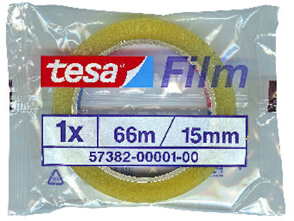KONTORSTEJP 57381 TESA TRANSPARENT 15MMX33M