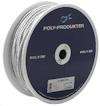 GUMMILINA POLY FLÄTAD VIT 6MMX100M