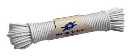 TVÄTTLINA GREPPET POLY VIT 4MMX20M
