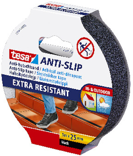 HALKSKYDDSTEJP TESA 55587 55588 SVART 0,7MM