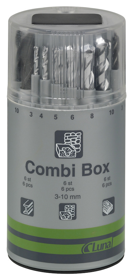BORRSATS 3-10MM KOMBI-BOX 
