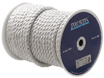 TÅGVIRKE POLY POLYESTER 3-SLAGET VIT 6MMX250M - POLY-PRODUKTER