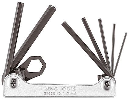 SEXKANTNYCKELSATS TENG TOOLS 1.5-6MM 7 DELAR