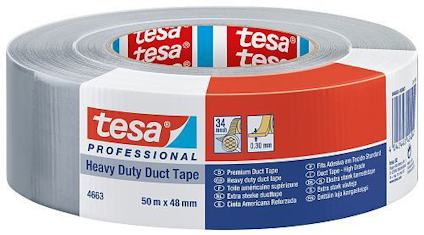 VÄVTEJP TESA 4663 SILVER 48MMX50M