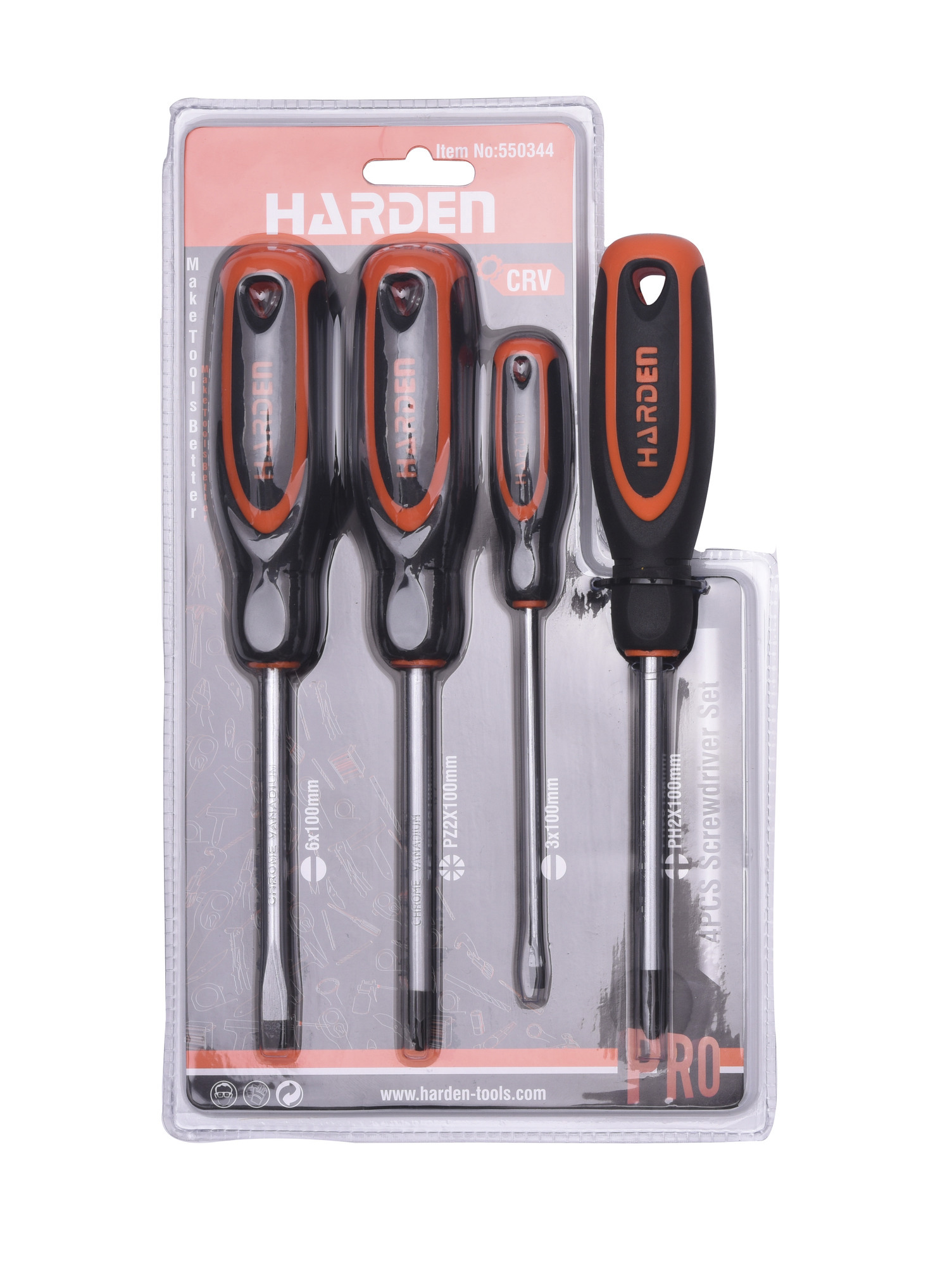 SKRUVMEJSELSATS HARDEN 4ST - Harden