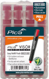 MÄRKSTIFT PICA VISOR RÖD PERMANENT 4-PACK