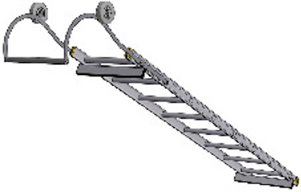 TAKDISTANS FÖR TAKSTEGE W.STEPS ALUMINIUM