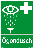 SKYLT 303314 NÖD ÖGONDUSCH A4 210X297MM - Systemtext