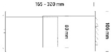 FRISKLUFTSVENTIL FLEXIT KOMPLETT TT 185-320MM