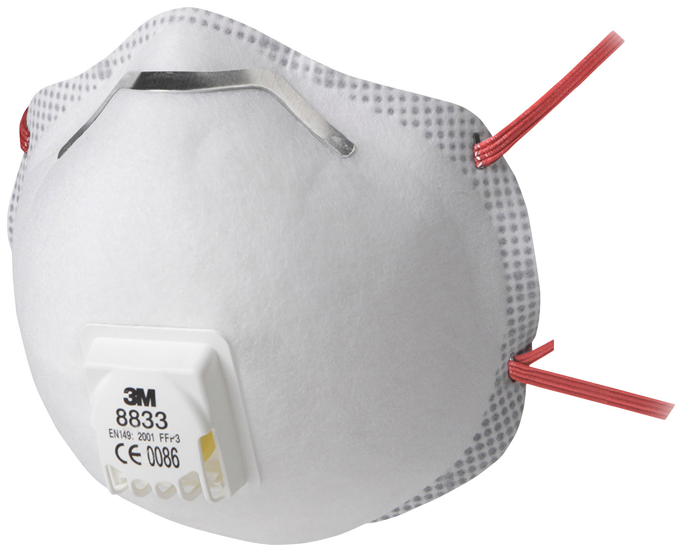 HALVMASK FILTRERANDE 8833 3M KLASS P3 R D VENTIL - 3M