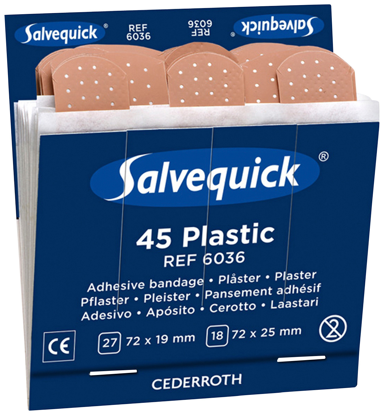 PLÅSTERREFILL PLAST 6036 SALVEQUICK - Salvequick