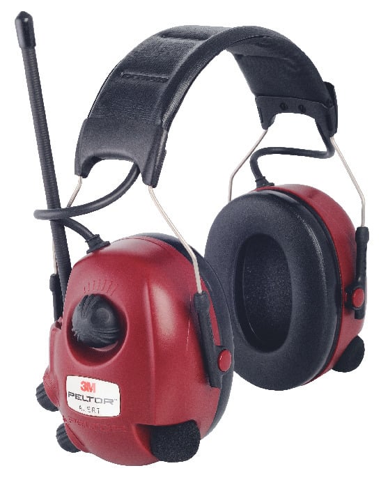 HÖRSELKÅPA ALERT VINRÖD MED FM-RADIO - Peltor