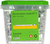 Förpackning med ESSVE Construction screw ET-T, 8,2x220 mm, 50 st, för trä, med grön och genomskinlig design.