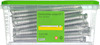 Transparent låda med silverfärgade konstruktionsskruvar ET-T, storlek 8,2x130, 50 stycken.