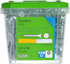 Grön och transparent förpackning med 200 gipsskruvar, 3,9 x 55 mm, varumärke Essve.