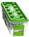 Plastförpackning med grönt lock innehållande 25 st M10/77/174 expanderbultar, märkta "Golden Anchor".