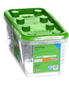 Plastförpackning med grönt lock innehållande Spikplugg Krage, 200 st, av märket ESSVE.