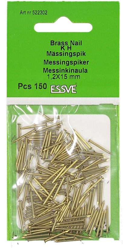 MÄSSINGSSPIK KULLRIGT HUVUD