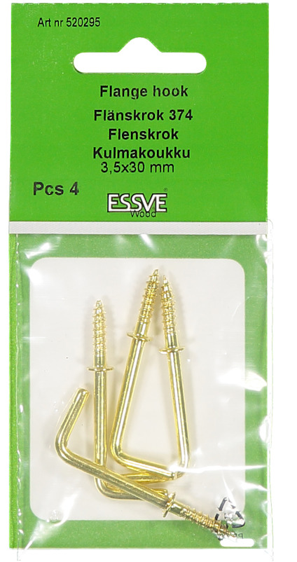 FLÄNSKROK L 374 MÄSSING 30MM