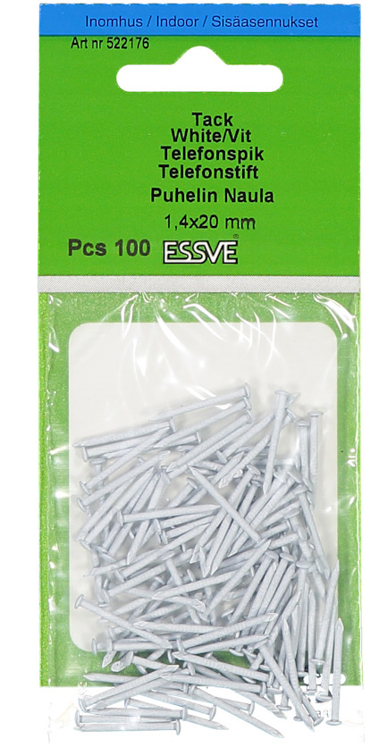 TELEFONSPIK VIT 1,4X20 100ST