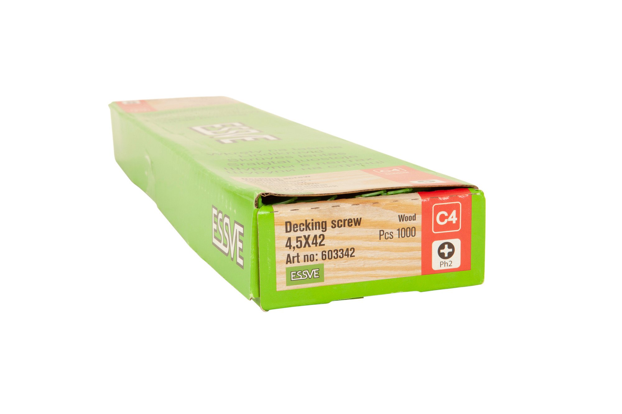 TRALLSKRUV BANDAD PH2 CORRSEAL 4,5 MM - Essve