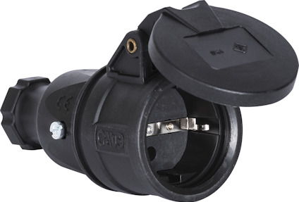 SKARVUTTAG GELIA JORDAD SVART FJÄDRAT LOCK IP44 GUMMI