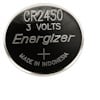 Rund knapbatteri med text: "CR2450 3 VOLTS Energizer MADE IN INDONESIA".