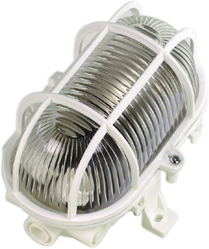 GALLERARMATUR 60W VIT OVAL