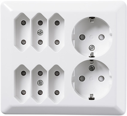 VÄGGUTTAG RS 4-V JORD UTP