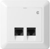 DATA/TELEUTTAG ELKO RS 2XRJ45 KATEGORI 6 RENVIT INFÄLLD